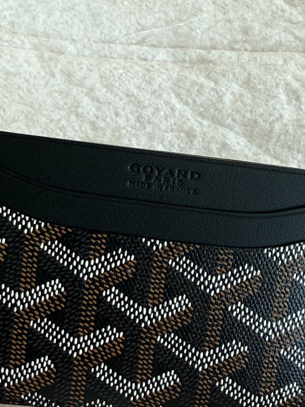 Goyard Saint Sulpice Card Holder Black Goyardine canvas with leather accents - Picture 2 of 10